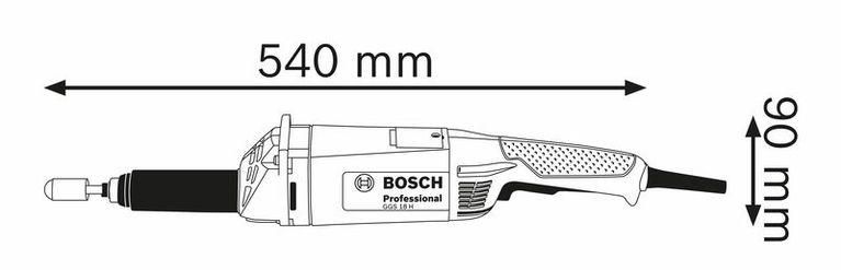 Пряма шліфмашина Bosch GGS 18 H Professional (0601209200)