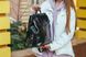 Жіночий чорний шкіряний рюкзак міський Tiding Bag - 54644