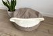 Лежак для собак и котов Lounge Beige с капюшоном XS - диаметр 50 см высота 9 см