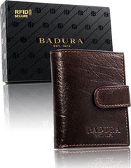Визитница мужская кожаная Badura N-TW-04-MIL темно-коричневый