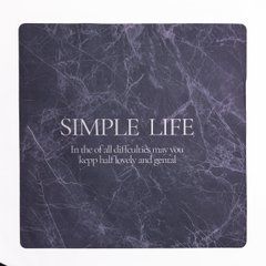Килимок для ванної кімнати Simple Life 58*58 см діатомітовий HP-42-11, Черный