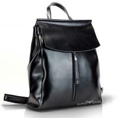 Стильний жіночий рюкзак з натуральної шкіри Чорний Tiding Bag - 25437