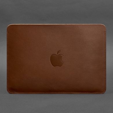 Чохол із натуральної шкіри для MacBook 13 дюйм Світло-коричневий, Коричневий