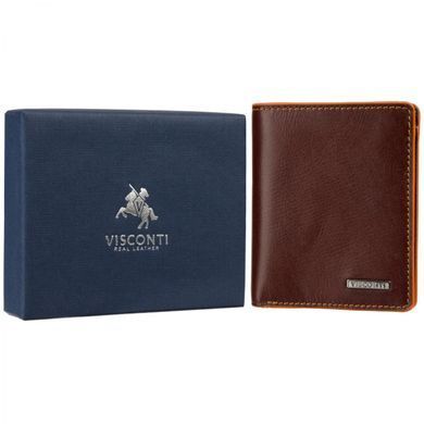 Гаманець чоловічий шкіряний Visconti ALP92 Tignes (Brown) коричневий