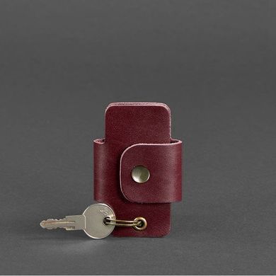 Шкіряна ключниця смарт-кейс 4.0 бордова, Бордовый
