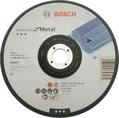 Коло відрізне Bosch Standard for Metal опукле 180×3 мм (2608603161)