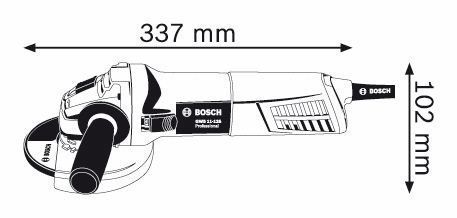 Кутова шліфувальна машина Bosch GWS 11-125 Professional (060179D002)