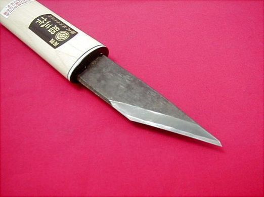 Ніж японський туристичний 90 мм у дерев`яному футлярі SHOUZOU IKEUCHI, HANAKUMAGAWA (4580149743441)