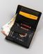 Кошелек мужской кожаный Peterson PTN 303.03 BLACK+YELLOW черный