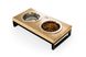 Миски на підставці Lunch Bar Natural wood + L Black (42x21x20cm / Миски по 0,75 л)