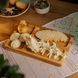 Дошка для подачі дерев'яна 30&times;20 см прямокутна на 3 секції, ясен T31W200