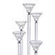 Подсвечник стеклянный на 5 свечей 16&times;37.5 см подсвечник декоративный прозрачный на ножке HP-4-18